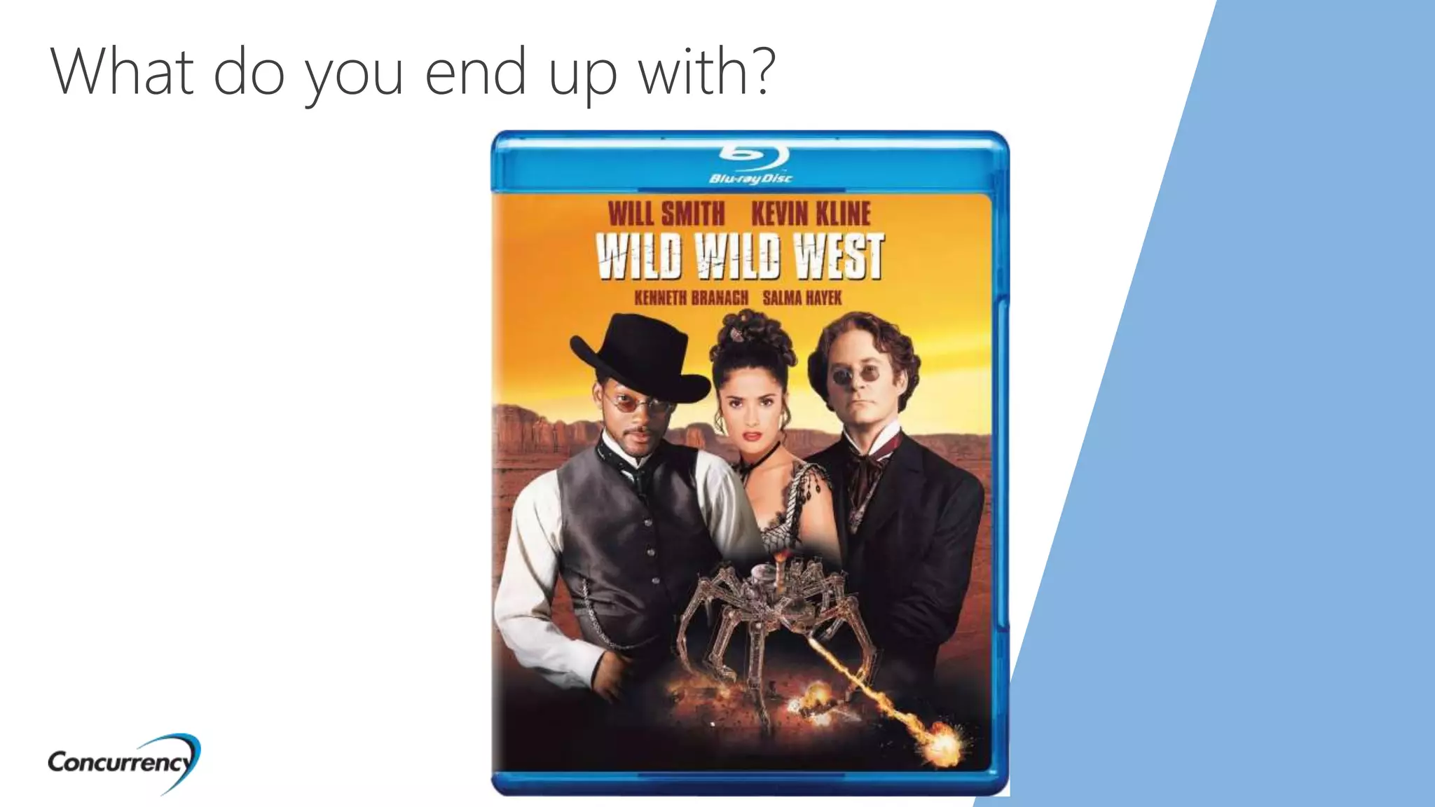 What do you end up with?
 