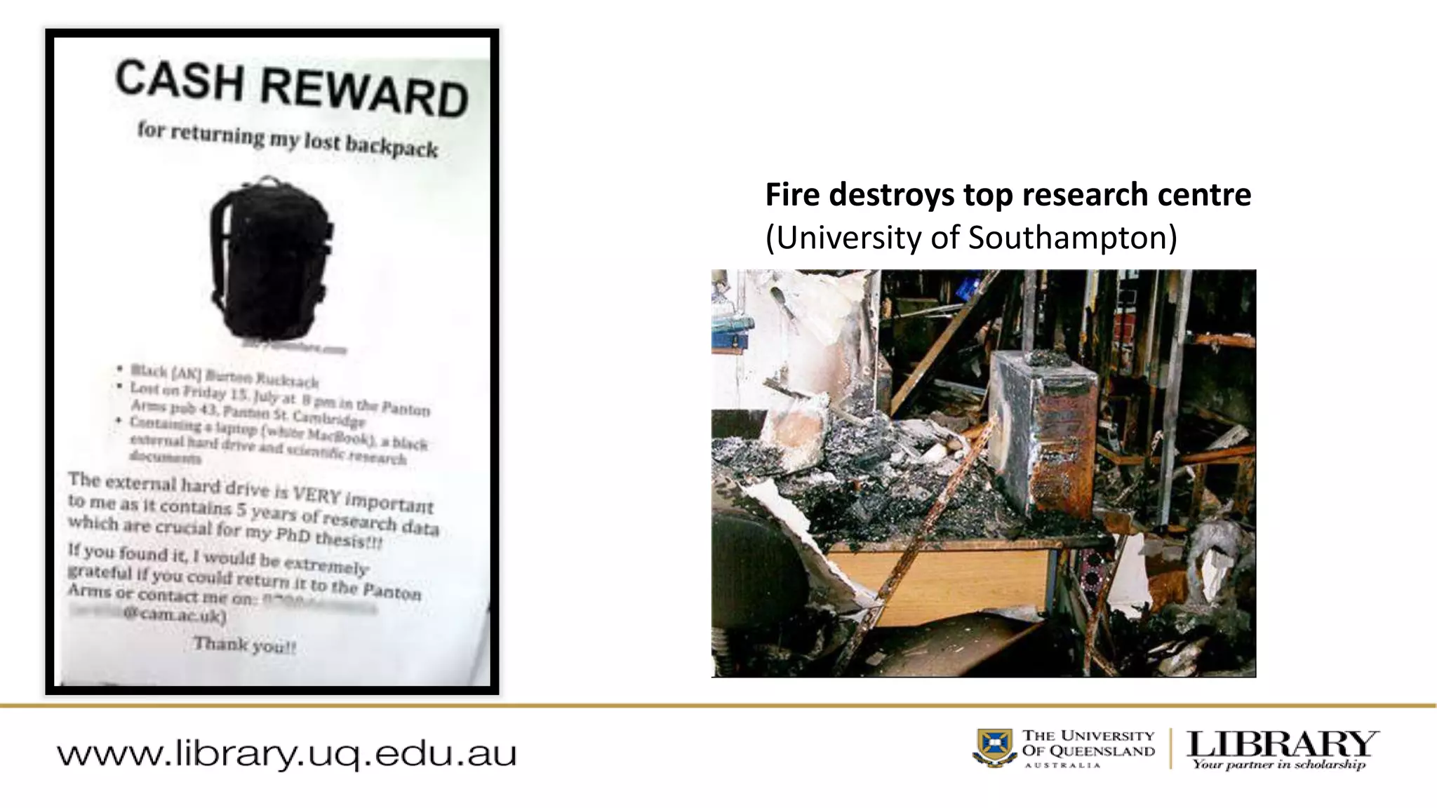 Fire destroys top research centre
(University of Southampton)
 