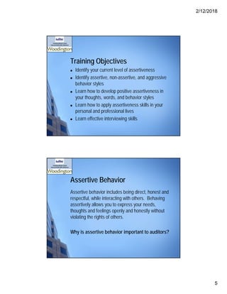 Establishing effective communication skills for auditors slides | PDF