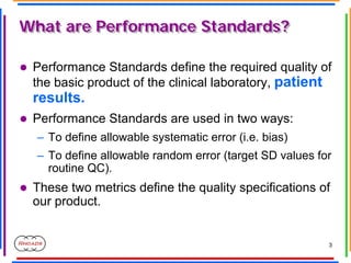 Establishing Performance Standards | PDF
