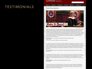 T E S T I M O N I A L S
 