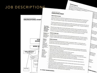 J O B D E S C R I P T I O N S
 