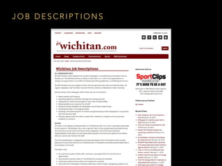 J O B D E S C R I P T I O N S
 