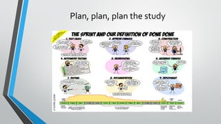 Plan, plan, plan the study
 