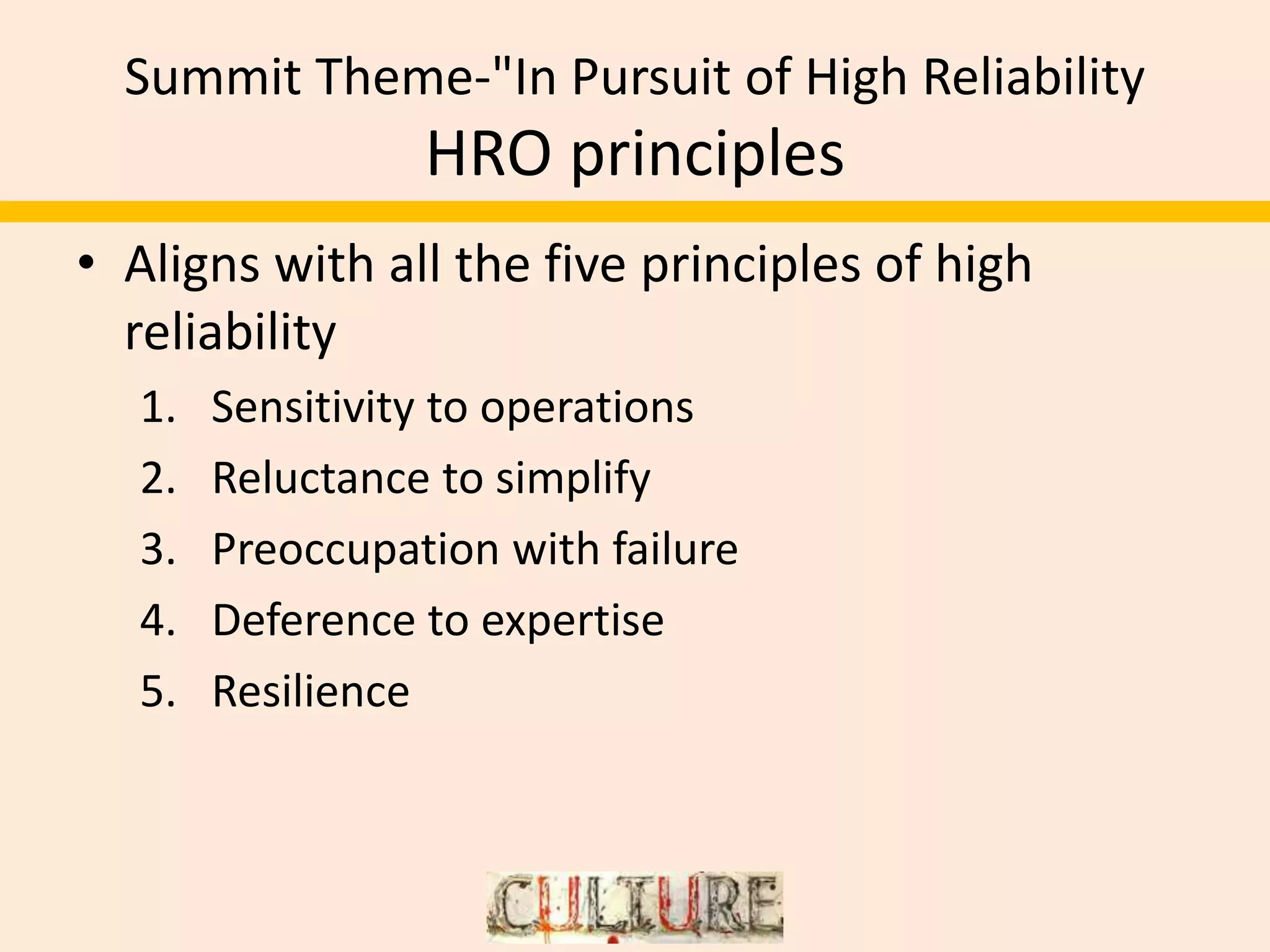 Hro Principles.pdf Establishing safety event analysis team seat turned ordinary people in ...