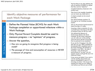 Establishing the performance measurement baseline (v4) 