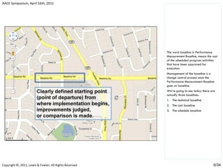 Establishing the performance measurement baseline (v4) 