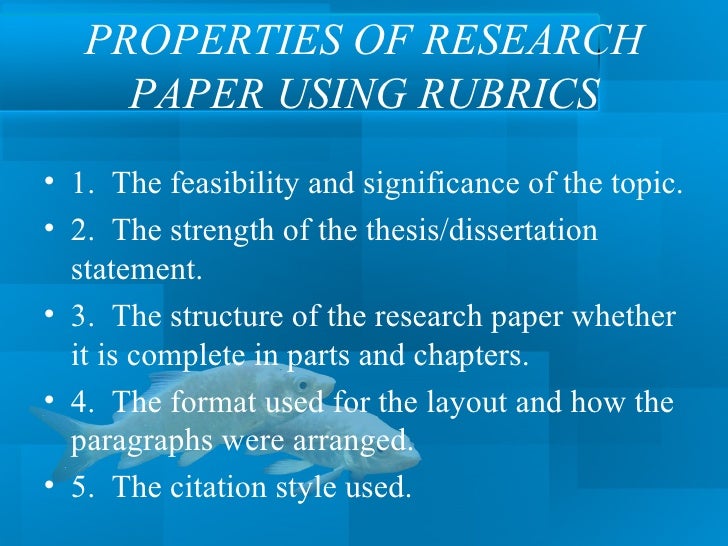 Establishing a thesis statement
