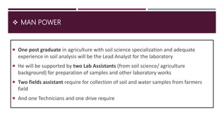 Establishment of mobile soil and water testing unit | PPTX