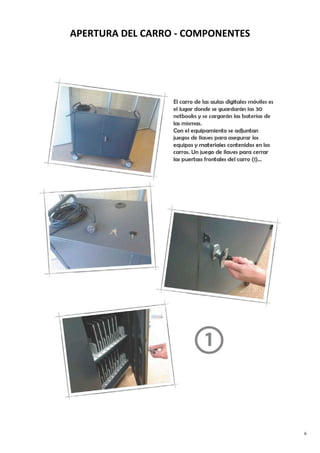 6
APERTURA DEL CARRO - COMPONENTES
 