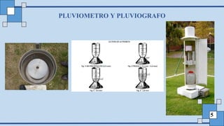 PLUVIOMETRO Y PLUVIOGRAFO
5
 