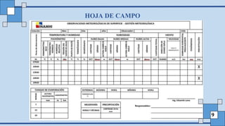 HOJA DE CAMPO
9
 