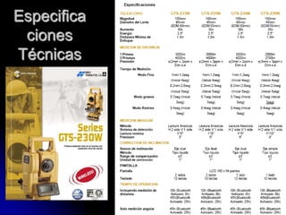 Especifica
ciones
Técnicas
 