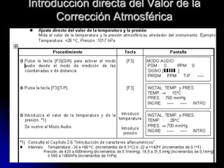 Introducción directa del Valor de la
Corrección Atmosférica
 