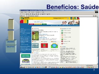Benefícios: Saúde OBJETIVO USUÁRIO SAÚDE 