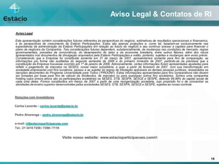 Estacio Conference Phoenix 20080319 Pt