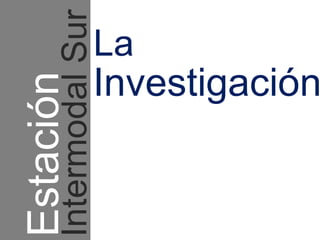 Estación  La Investigación Intermodal Sur 