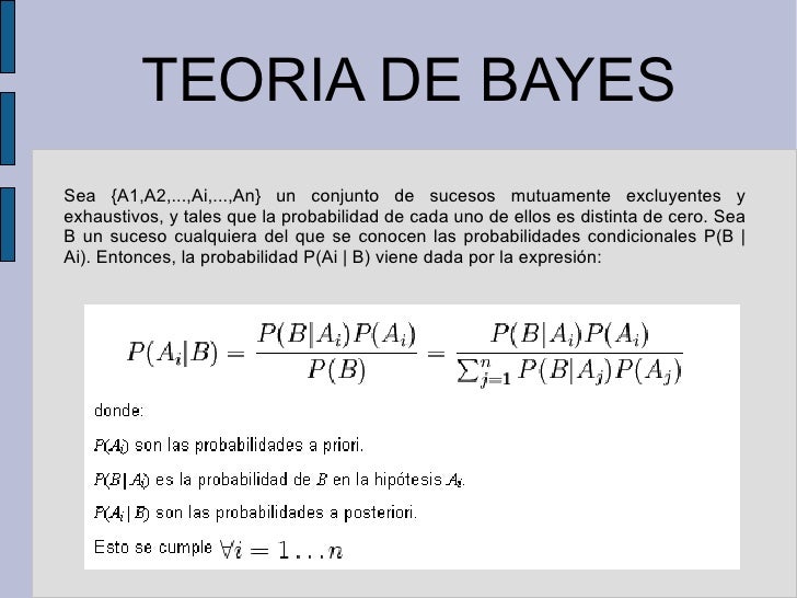Teorema de Bayes