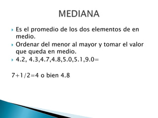 POLIGONO DE FRECUENCIASMuestra la forma que tiene una distribución.Consiste en segmentos de recta que conectan los puntos formados por intersecciones.