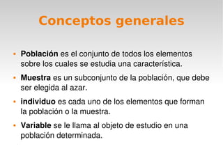 Introducción a la estadística