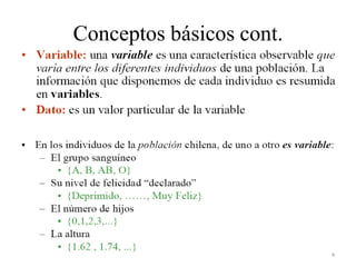 Conceptos básicos cont.
4
 