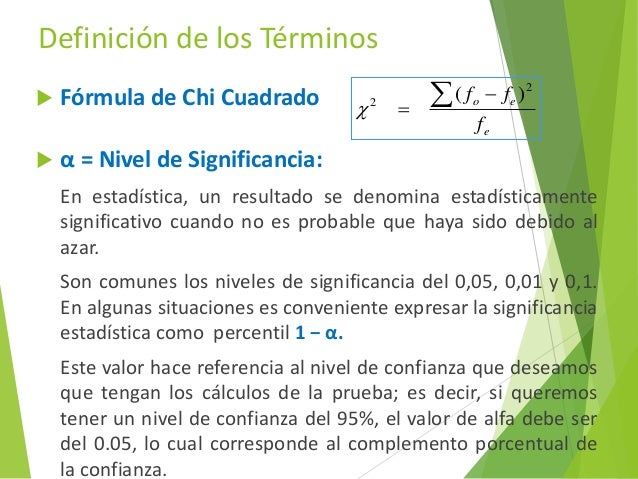 Estadistica chi cuadrado