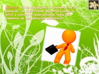 Variables Discretas yContinuasLa variable que tiene como resultados  o valores que tienden  a variar de observación  en observación debido a los factores  con el azar recibe el nombre de variable aleatoria. Las variables aleatorias pueden ser discretas y continuas.Una variable discreta se considera así si los valores que asumen  se puedan contar.Una variable continua es aquella que puede asumir cualquier valor dentro de un intervalo, por lo cual tiene un numero infinito de valores posibles.