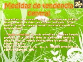 Muestra:  Es un subconjunto de elementos de la población. Se suelen tomar muestras cuando es difícil o costosa la observación de todos los elementos de una población estadística.