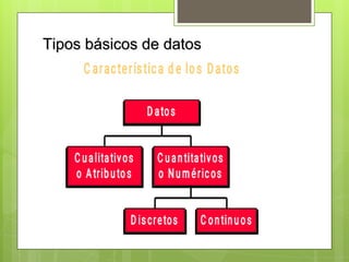Tipos básicos de datos
 