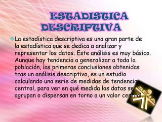 Clasificación de las variables