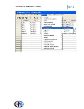 Estadística-Inferencial (UPEC)   2012
 