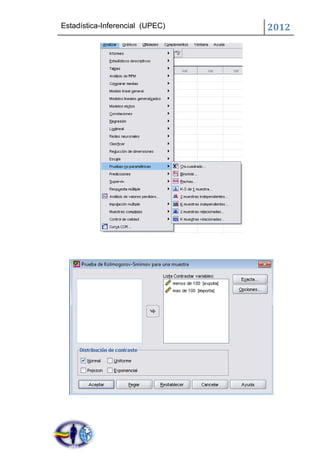 Estadística-Inferencial (UPEC)   2012
 