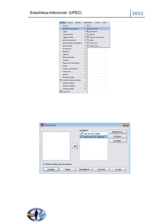 Estadística-Inferencial (UPEC)   2012
 
