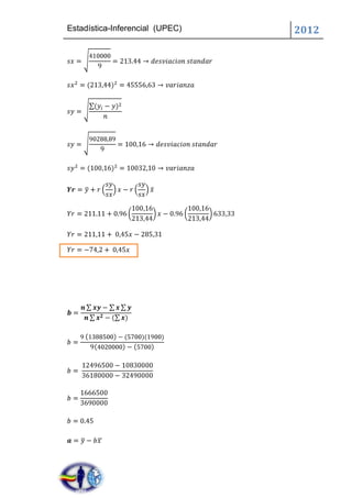 Estadística-Inferencial (UPEC)   2012
 