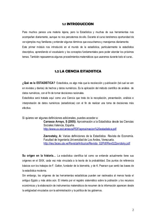 Estadistica introduccion