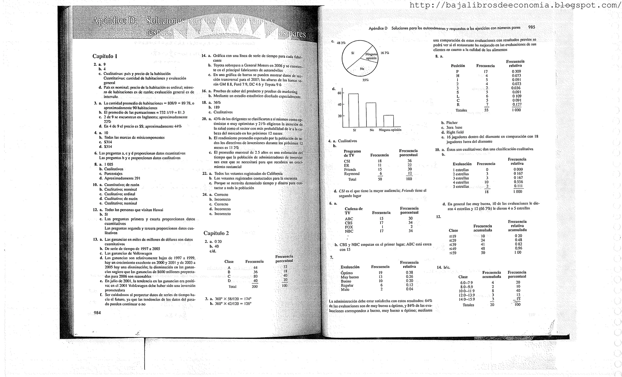 Estadistica para administracion y economia anderson - solucionario | PDF
