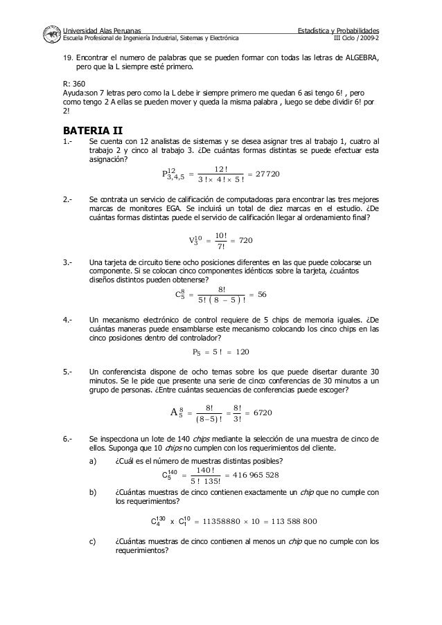 Estadistica resueltas