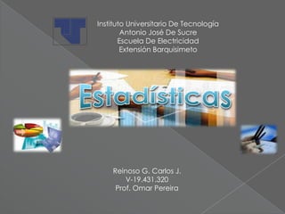 Instituto Universitario De Tecnología
Antonio José De Sucre
Escuela De Electricidad
Extensión Barquisimeto
Reinoso G. Carlos J.
V-19.431.320
Prof. Omar Pereira
 