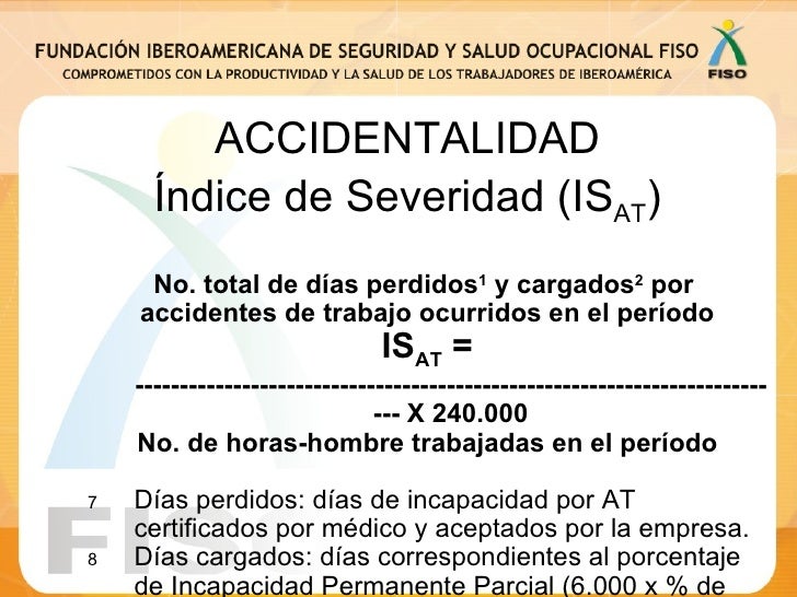 Estadisticas en SALUD OCUPACIONAL