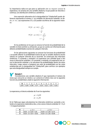 sólo se requiere conocer
d
d k

 
 
2
2 2
2
2
2 2
2
1
1
1
1

 


 

  

   
 
Pr
Pr
X k
k
k
X k
k
k
4 03
1 35
,
,




   
 
