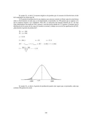 32
c) Polígonos de Frecuencia
Experimento A y B
0
1
2
3
4
5
6
7
8
9
10
11
12
12 17 22 27 32 37 42 47
M arcas de Clase s
Fr
e
cue
ncia
Se rie1 Se rie2
Serie 1 Experimento A Serie 2 Experimento B
~ ~
d) Ojivas
Experimento A y B
0
5
10
15
20
25
30
35
40
45
14,5 19,5 24,5 29,5 34,5 39,5 44,5
Límites Superiores
Frecuencia
Acumulada
Serie1 Serie2
Serie 1 Experimento A Serie 2 Experimento B
~ ~
 