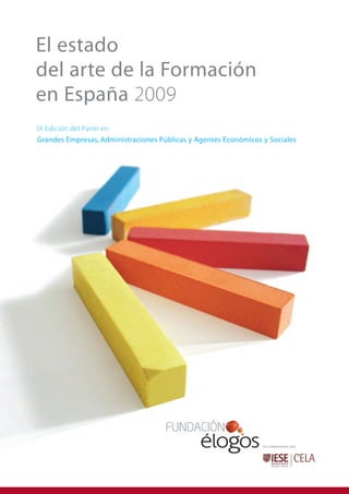 El estado
del arte de la Formación
en España 2009
IX Edición del Panel en
Grandes Empresas, Administraciones Públicas y Agentes Económicos y Sociales




                                                                 En colaboración con
 
