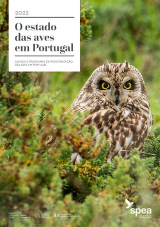O estado
das aves
em Portugal
CENSOS E PROGRAMAS DE MONITORIZAÇÃO
DAS AVES EM PORTUGAL
2022
 
