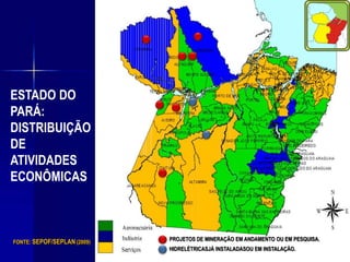 TAPAJÓS: DISTRIBUIÇÃO DEMOGRÁFICA722.358,0 km²1,41 milhão hab. (IBGE, 2009)25 municípios Densidade: 1,95 hab./km258% da área do e Estado do Pará16% da população do Estado.328.039 domicílios17.477 construções em andamento
