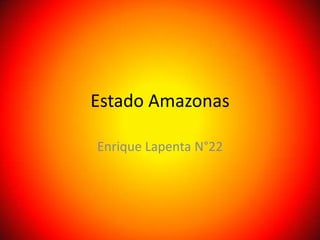 Estado Amazonas

Enrique Lapenta N°22
 