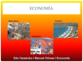ECONOMÍA
Agricultura
Industrias
Turismo
 