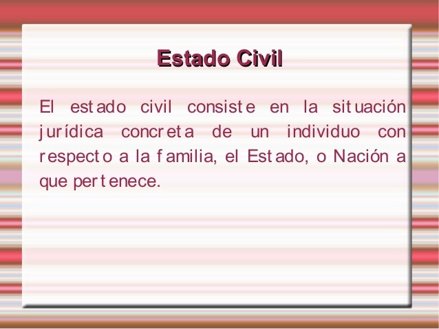 Estado Civil