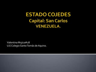 Valentina Mujica#28
U.E Colegio Santo Tomás de Aquino.
 