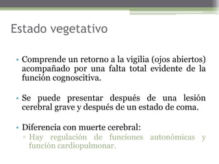 Red neuronal  entre tronco encefálico, diencéfalo, corteza y médula espinal.Estímulo a la corteza VisualAuditivoOlfativoDolor SISTEMA RETICULAR ACTIVADORNúcleos talámicosInformación sensorial ascendentePropiocepción