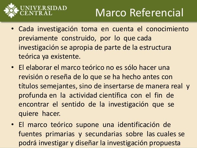 Estado del arte o marco teórico referencial